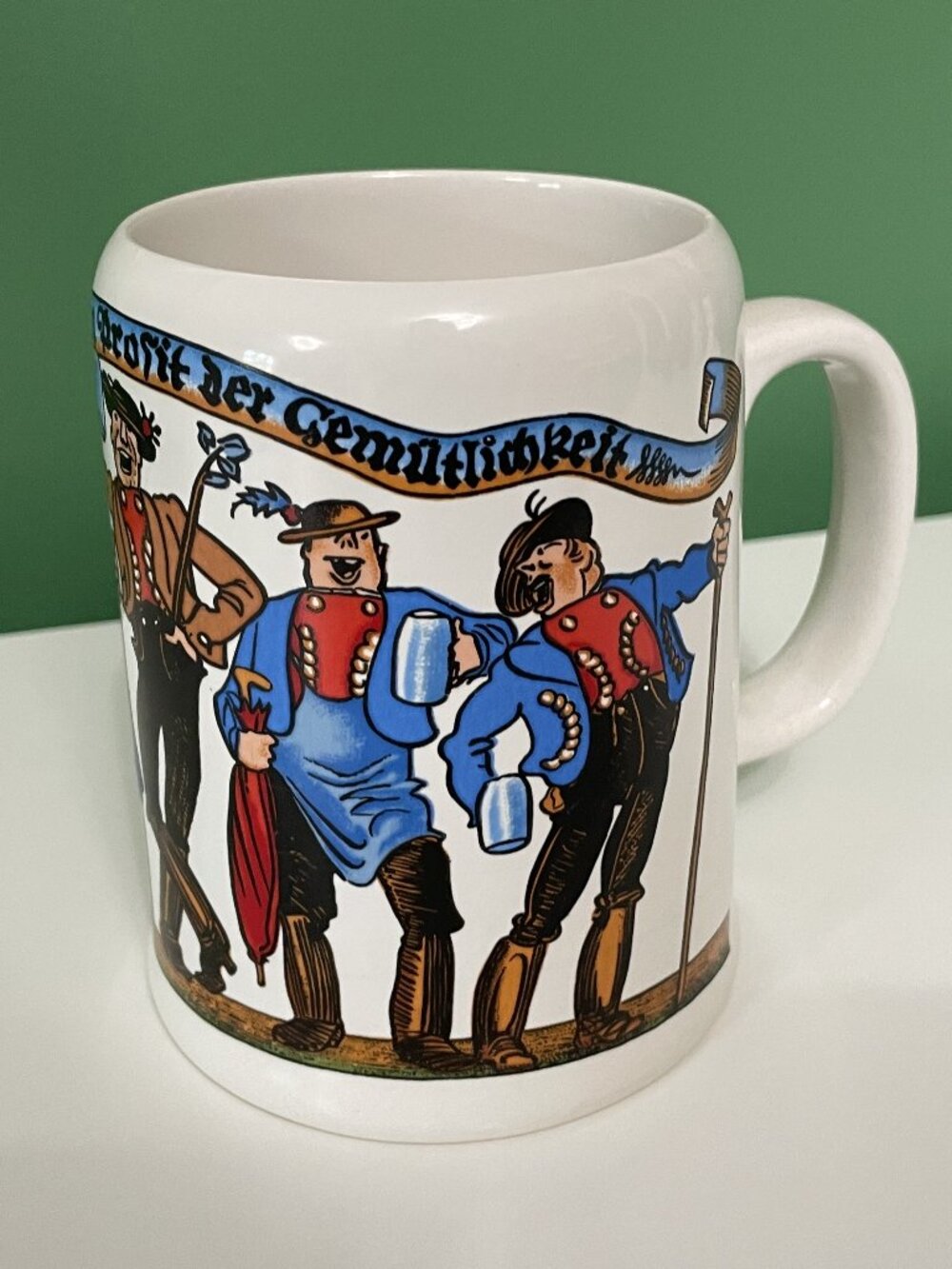 Rare: Vintage Oktoberfest Reutter Porzellan Beer Stein/Mug